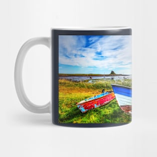 The Holy Island of Lindisfarne Fishing Boats Mug